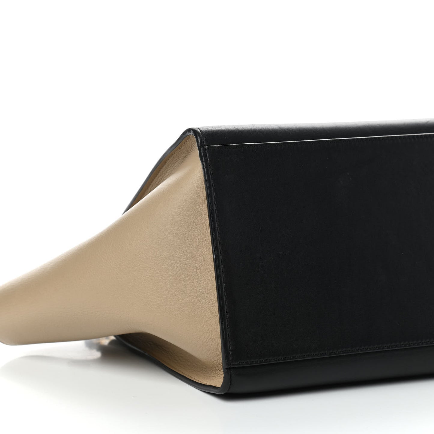 Elephant Calfskin Small Tri-Color Trapeze Indigo