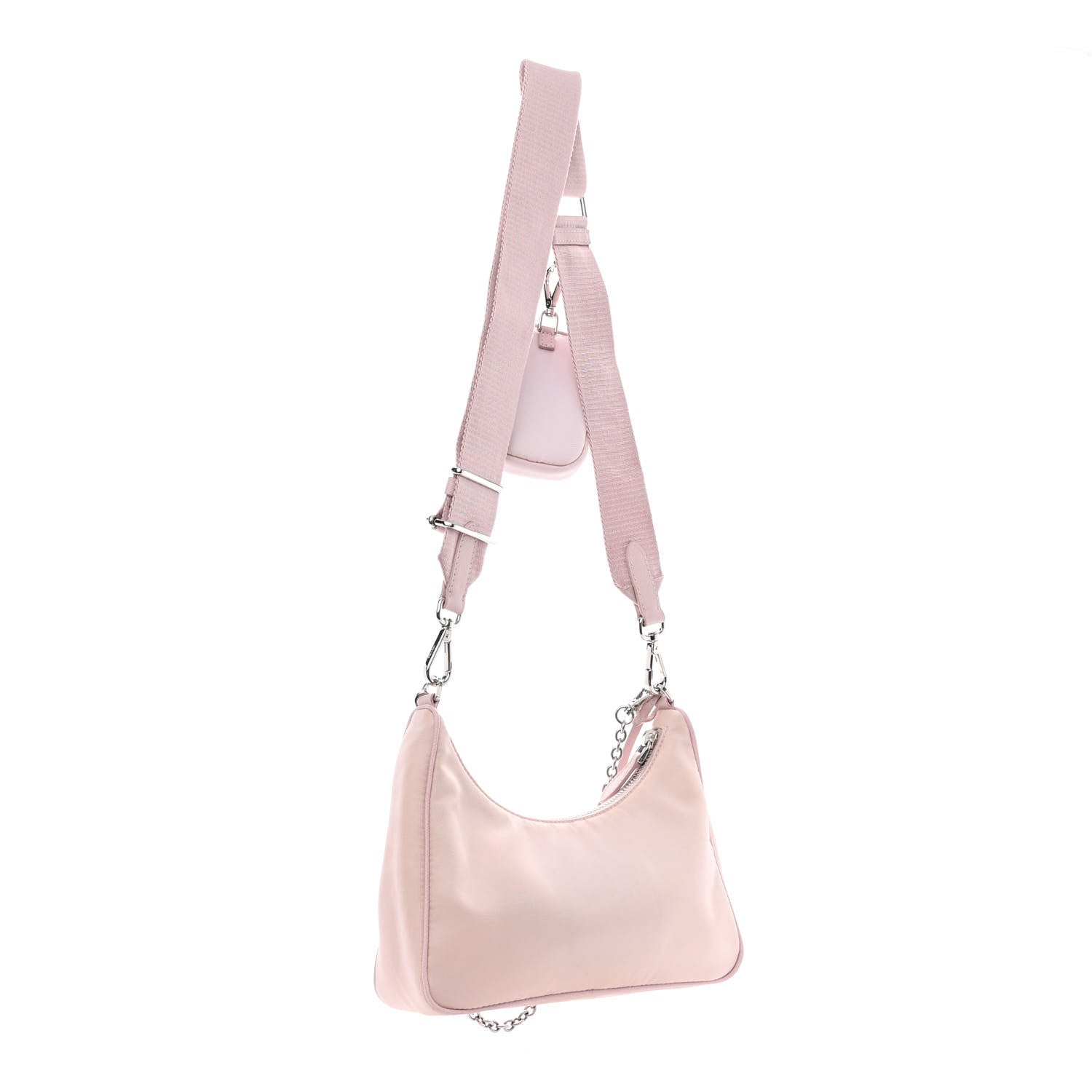 Prada Nylon Re-Edition 2005 Shoulder Bag Alabastro 3 of 13