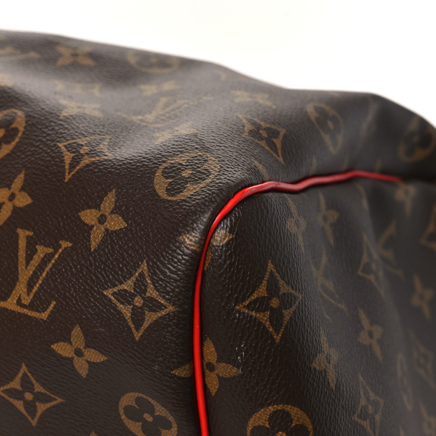 Louis Vuitton Calfskin Monogram Keepall Bandouliere 50 Coquelicot 8 of 10