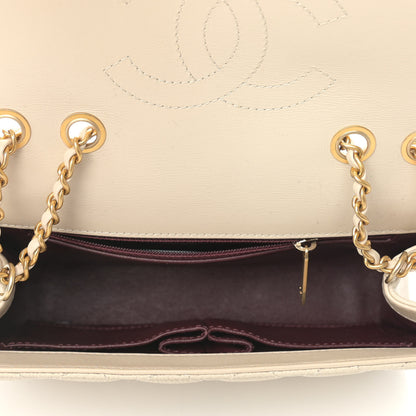 Chanel Caviar Quilted Small CC Filigree Flap Light Beige 5 of 9