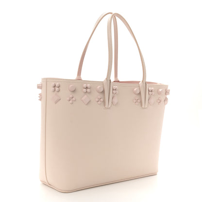 Christian Louboutin Calfskin Empire Spike Studded East West Cabata Tote Leche 4 of 11