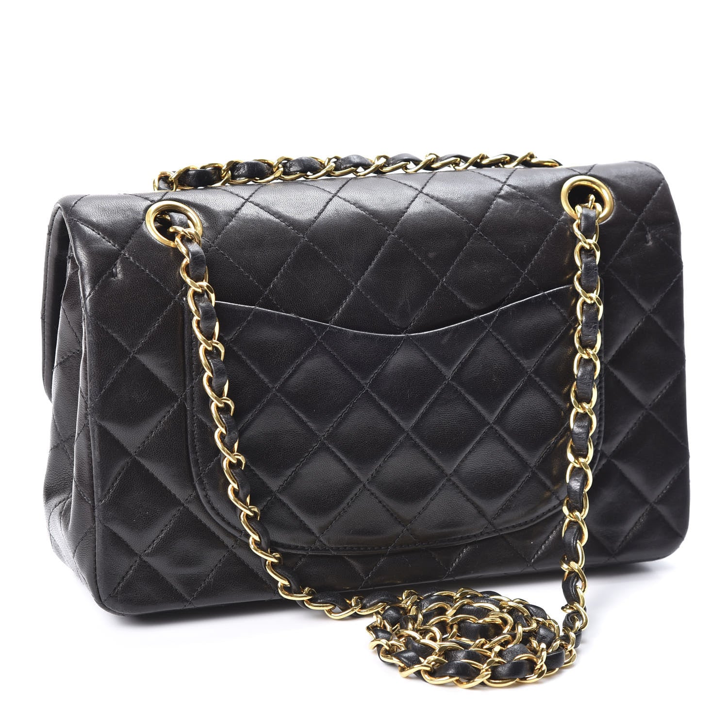 Chanel Lambskin Quilted Small Double Flap Black 2 of 10