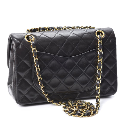 Chanel Lambskin Quilted Small Double Flap Black 2 of 10