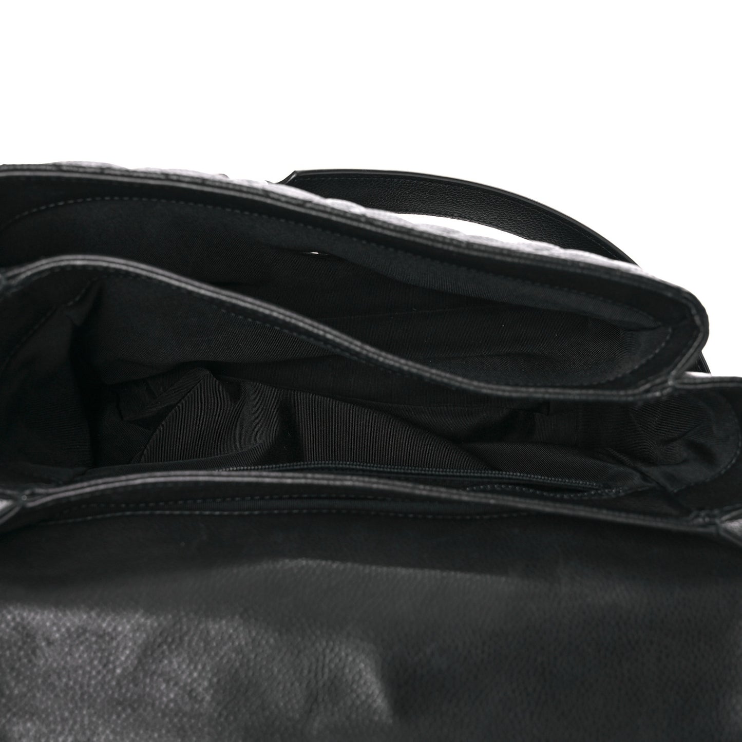 Caviar Quilted Medium Rock In Rome Single Flap Black