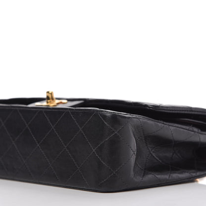 Chanel Lambskin Quilted Medium Double Flap Black 7 of 10