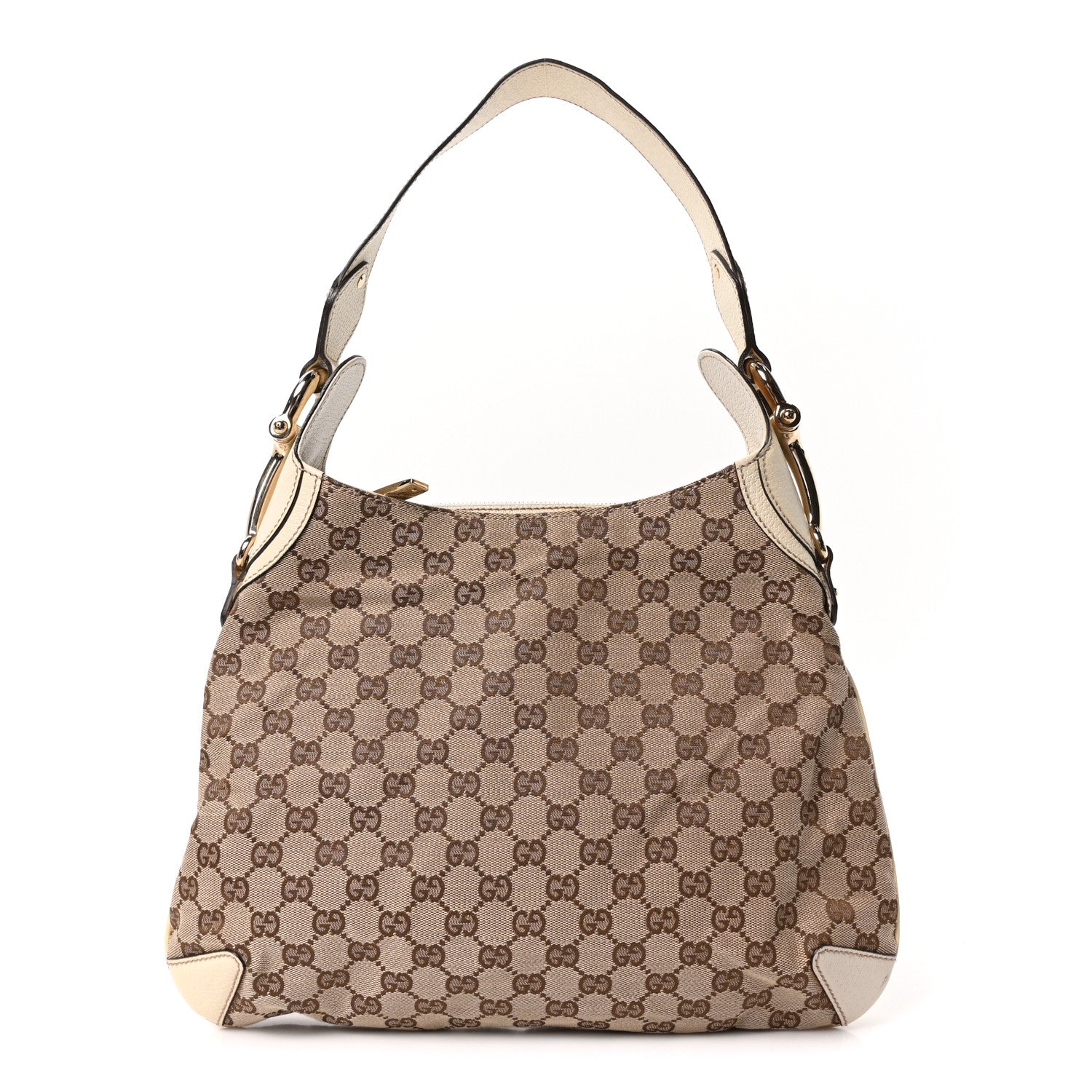 Gucci Monogram Creole Hobo Ivory 1 of 10