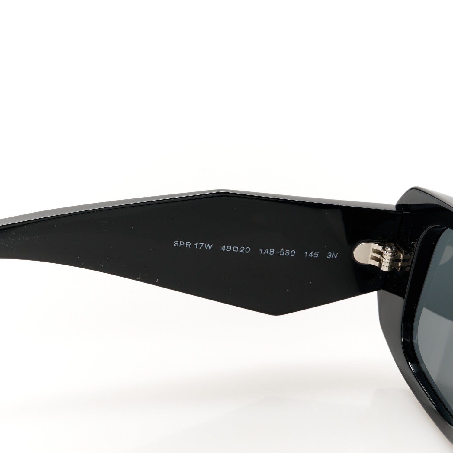 Prada Acetate Symbole Sunglasses SPR 17W Black 5 of 8