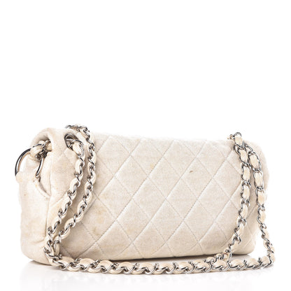 Chanel Jersey Quilted Small Single Flap White 3 of 15