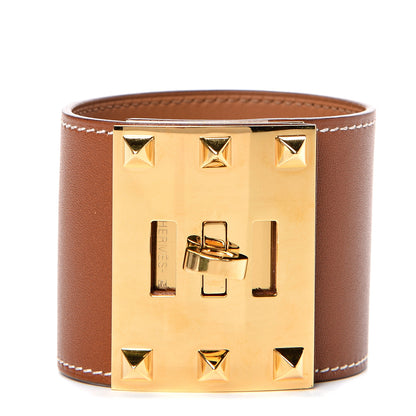 Hermes Barenia Kelly Extreme Dog Bracelet S Fauve 1 of 5