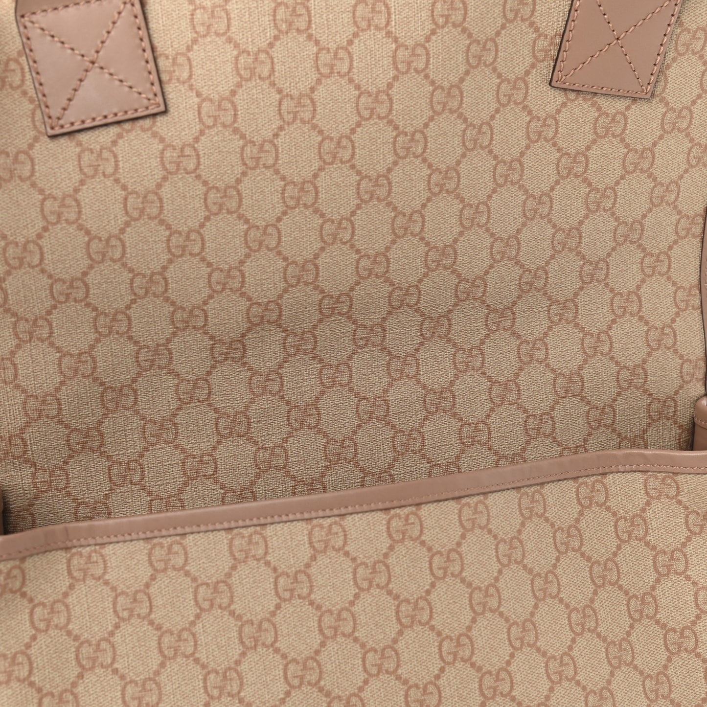 GG Plus Monogram Medium Double Buckle Flap Messenger Bag Pink