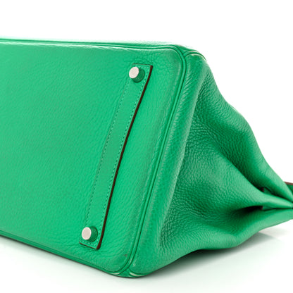 Hermes Taurillon Clemence BIRKIN 35 Menthe 10 of 15