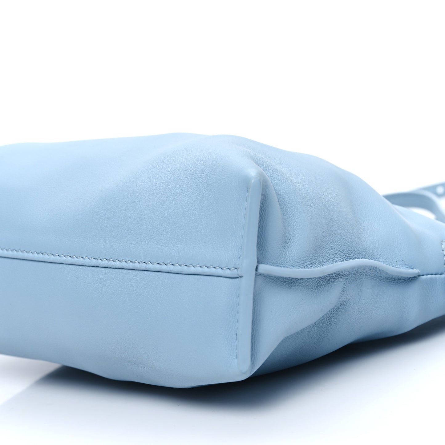 Nappa Mini Flamenco Knot Bag Dusty Blue
