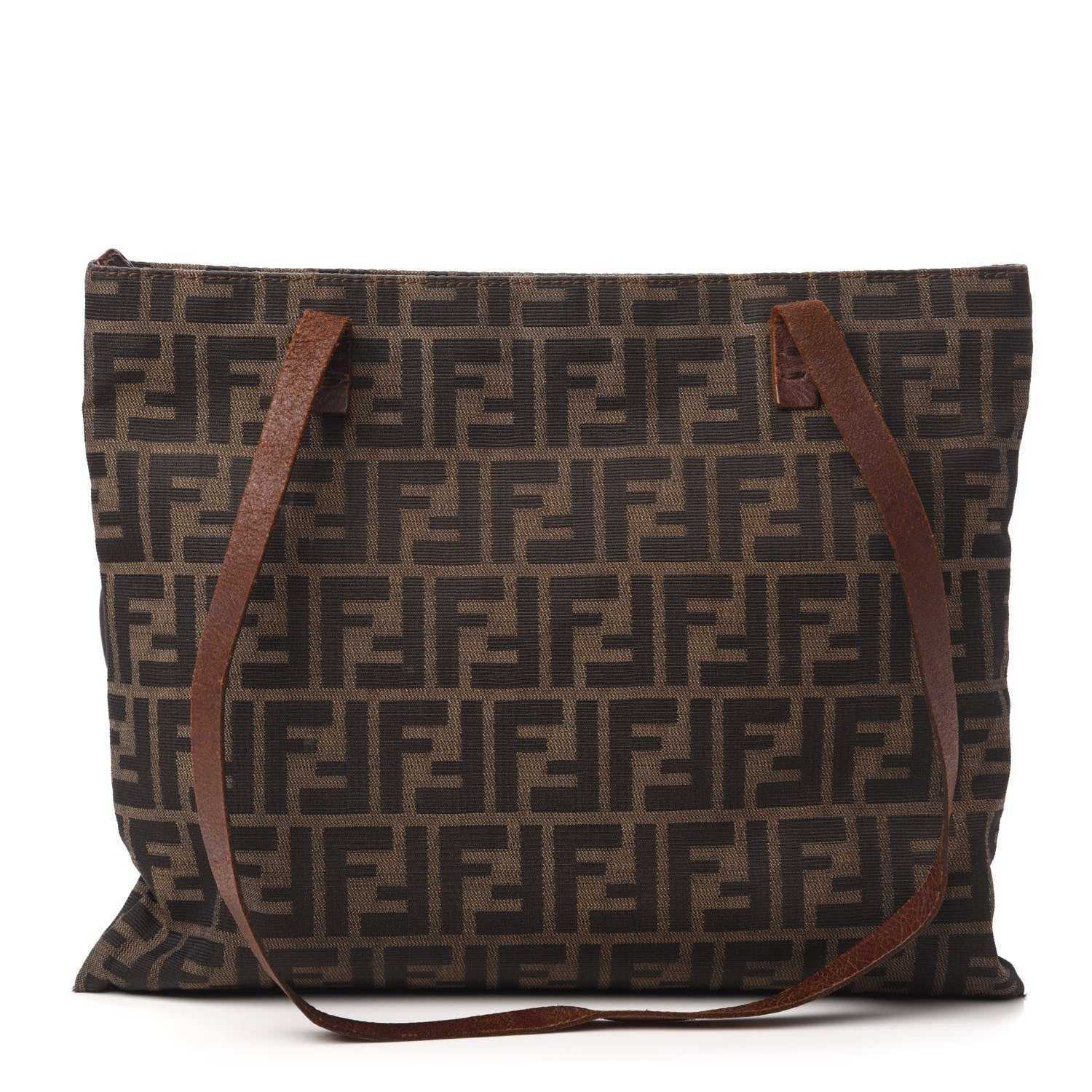 Fendi Zucca Small Tote Tobacco 1 of 9