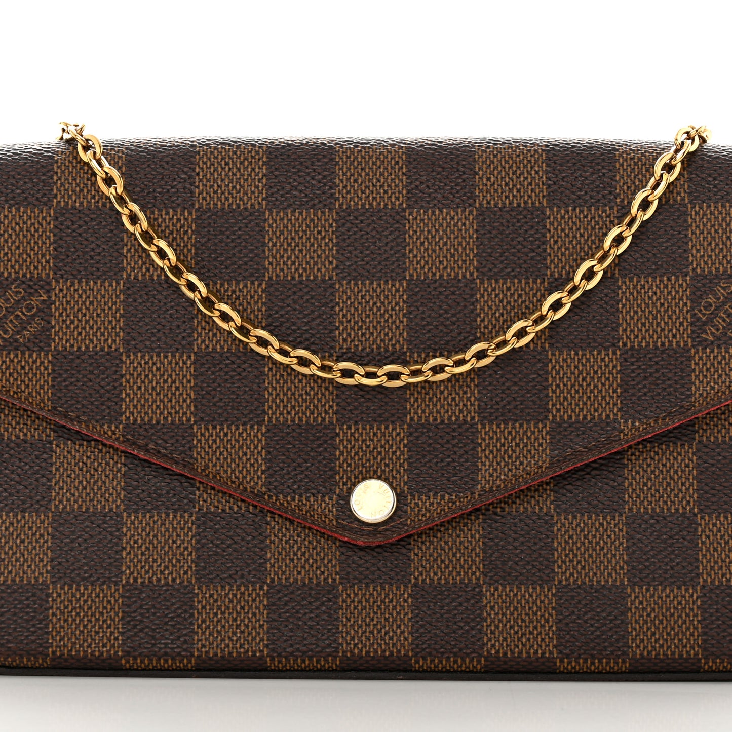 Damier Ebene Pochette Felicie Chain Wallet