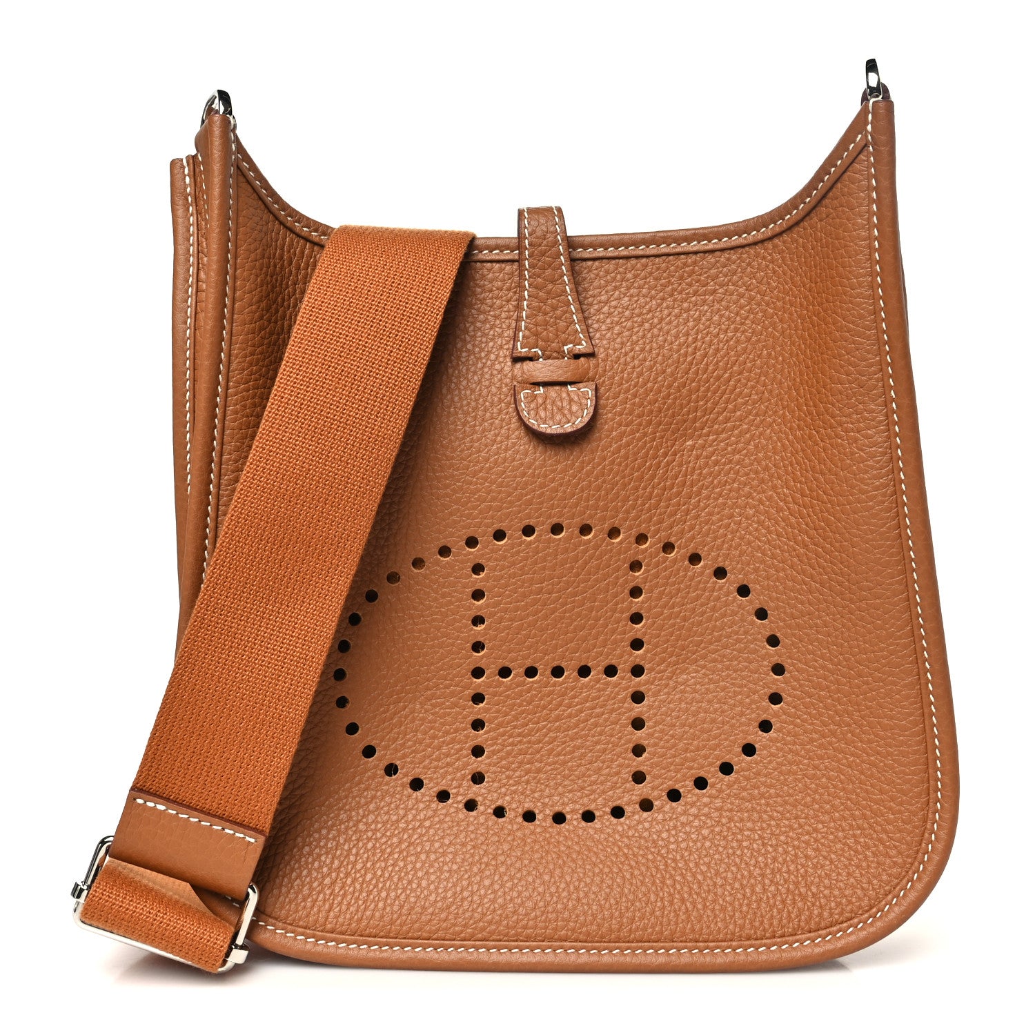 Hermes Taurillon Clemence Evelyne 23 Poche III Gold 1 of 11