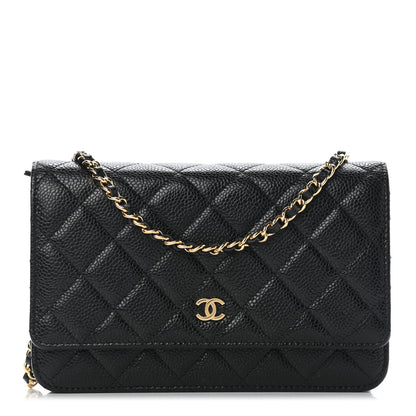Chanel Caviar Quilted Wallet On Chain WOC Black 1 of 7