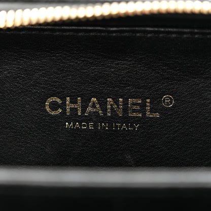 Chanel Caviar Quilted Small CC Filigree Vanity Case Black 6 of 12