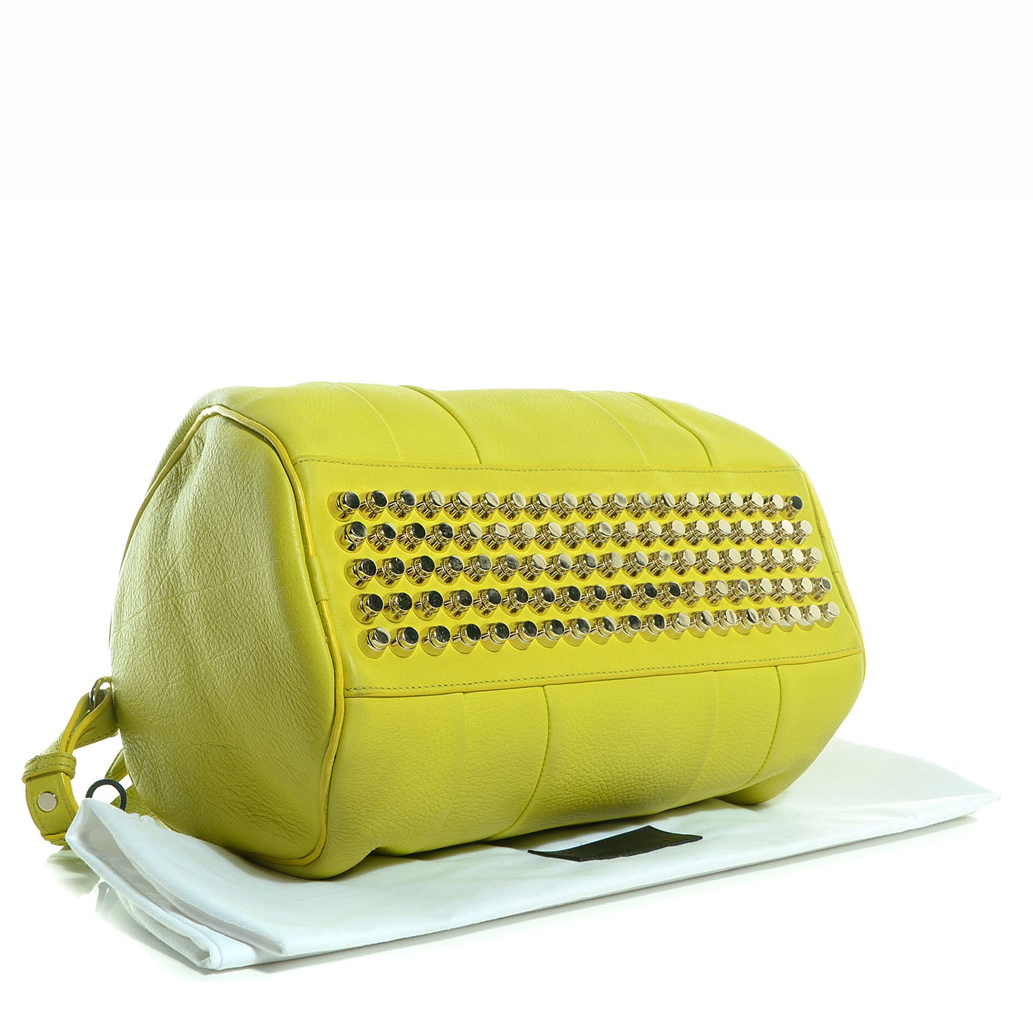 Alexander Wang Pebbled Lambskin Rocco Soft Acid w Pale Gold Hardware 4 of 7