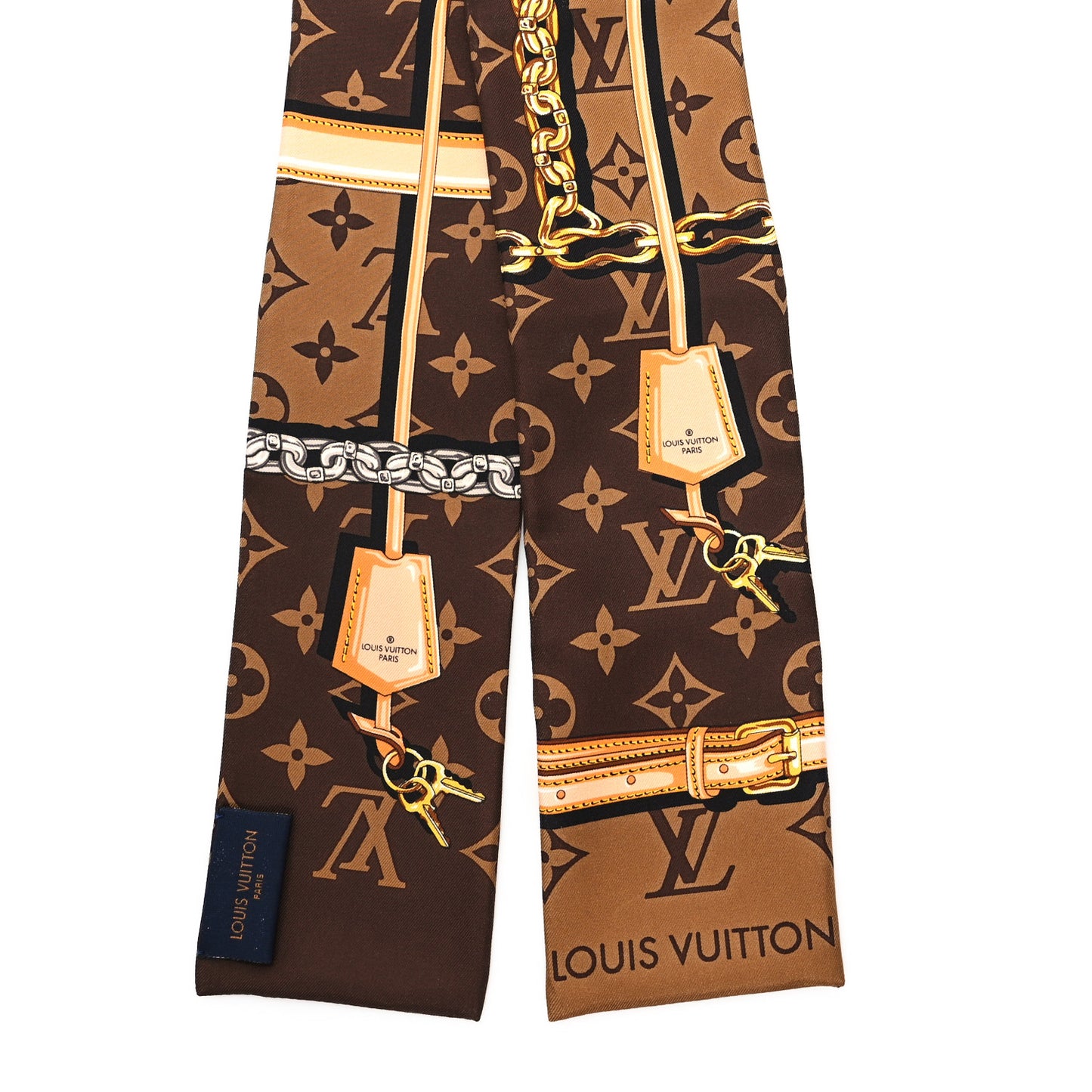Silk Monogram Confidential Bandeau Brown