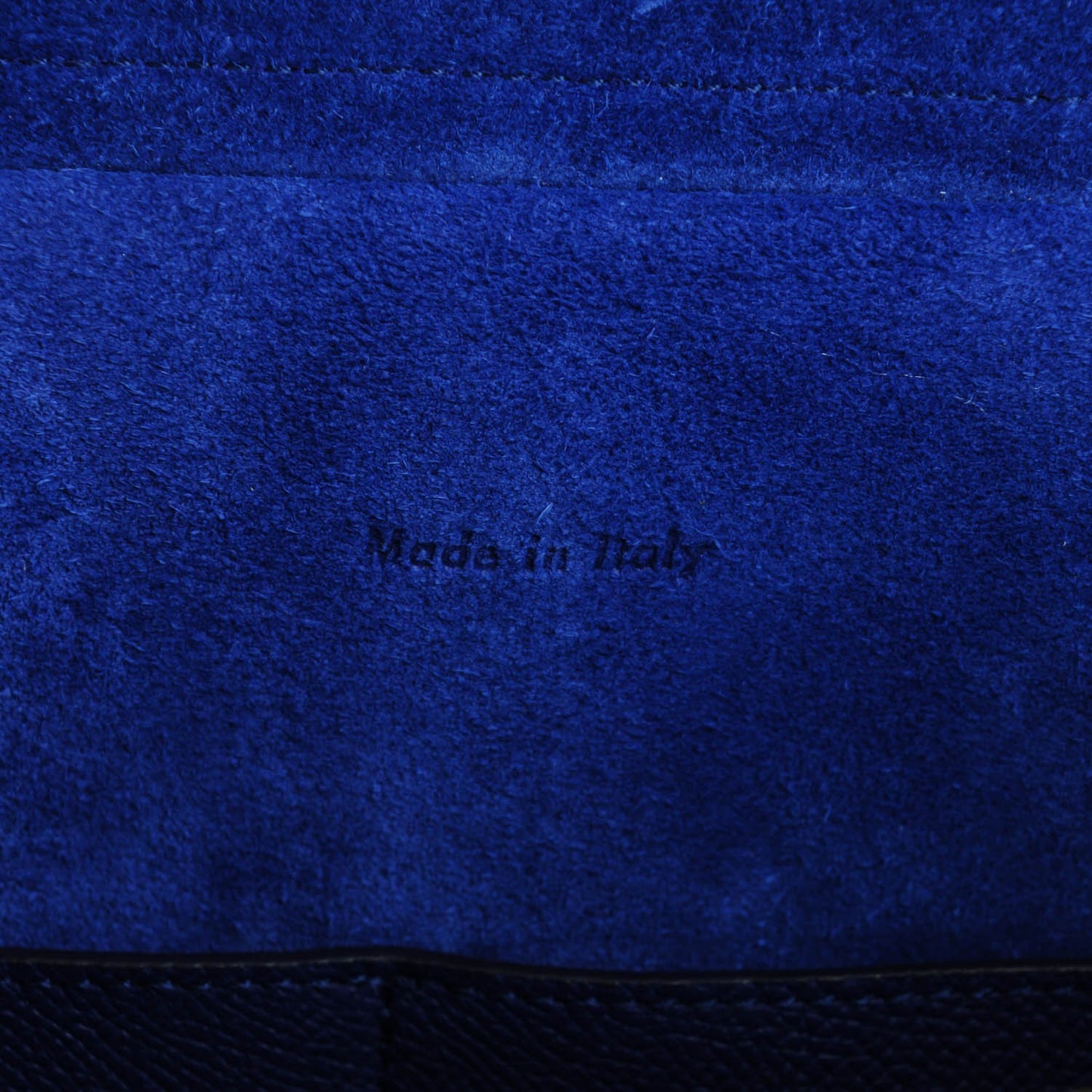 Grained Calfskin Small Belt Bag Indigo
