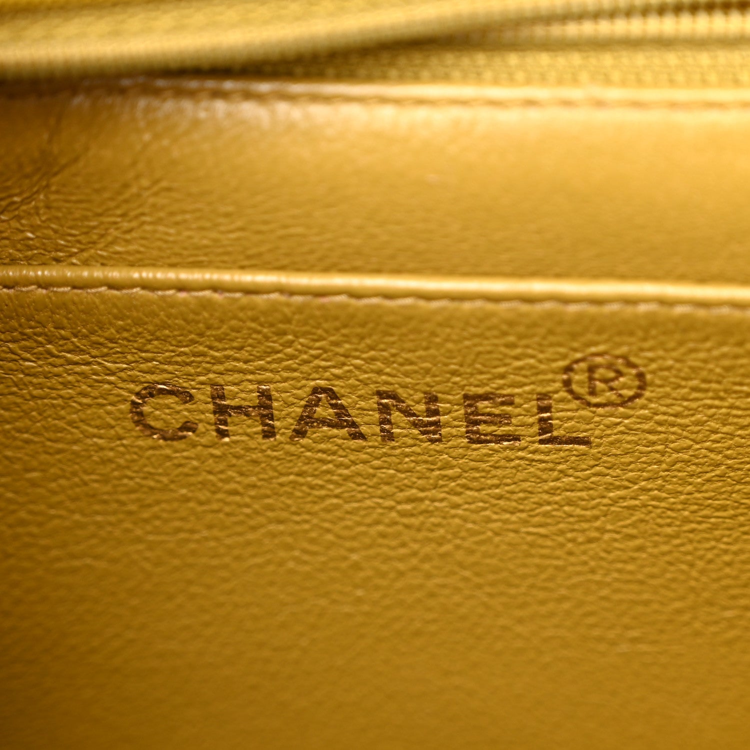 Chanel Nylon Quilted Double Pocket Shoulder Bag Dark Yellow 6 of 12