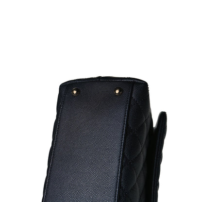 Chanel Caviar Quilted Small Coco Handle Flap Black 11 of 15