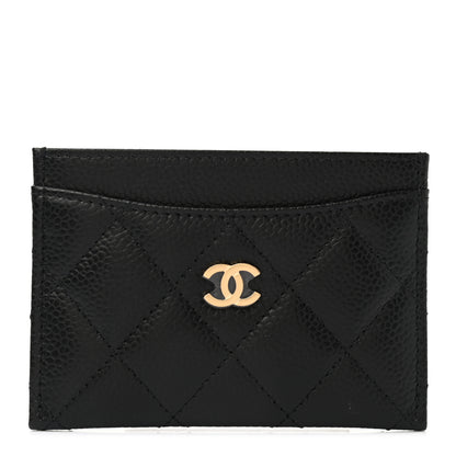 Chanel Caviar Quilted Card Holder Black 1 of 9