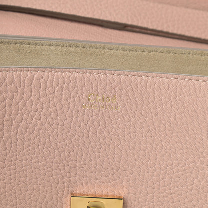 Chloe Grained Lambskin Drew Shoulder Bag Cement Pink 6 of 13