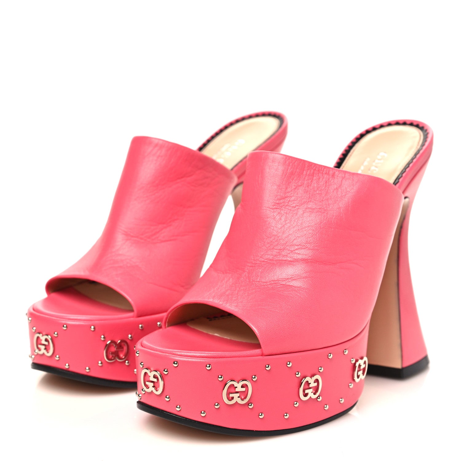 Gucci Malaga Kid Janaya 150mm Platform Sandals 38.5 Rhodamine Pink 4 of 9