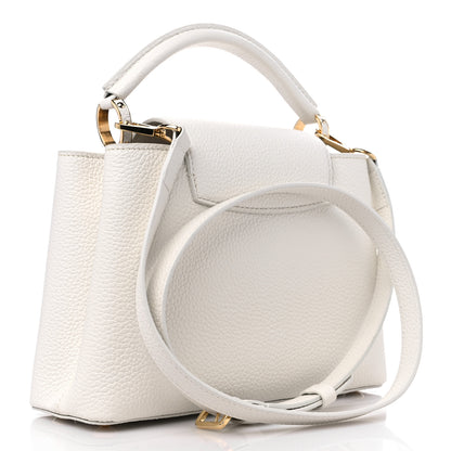 Louis Vuitton Taurillon Capucines BB Snow 3 of 10