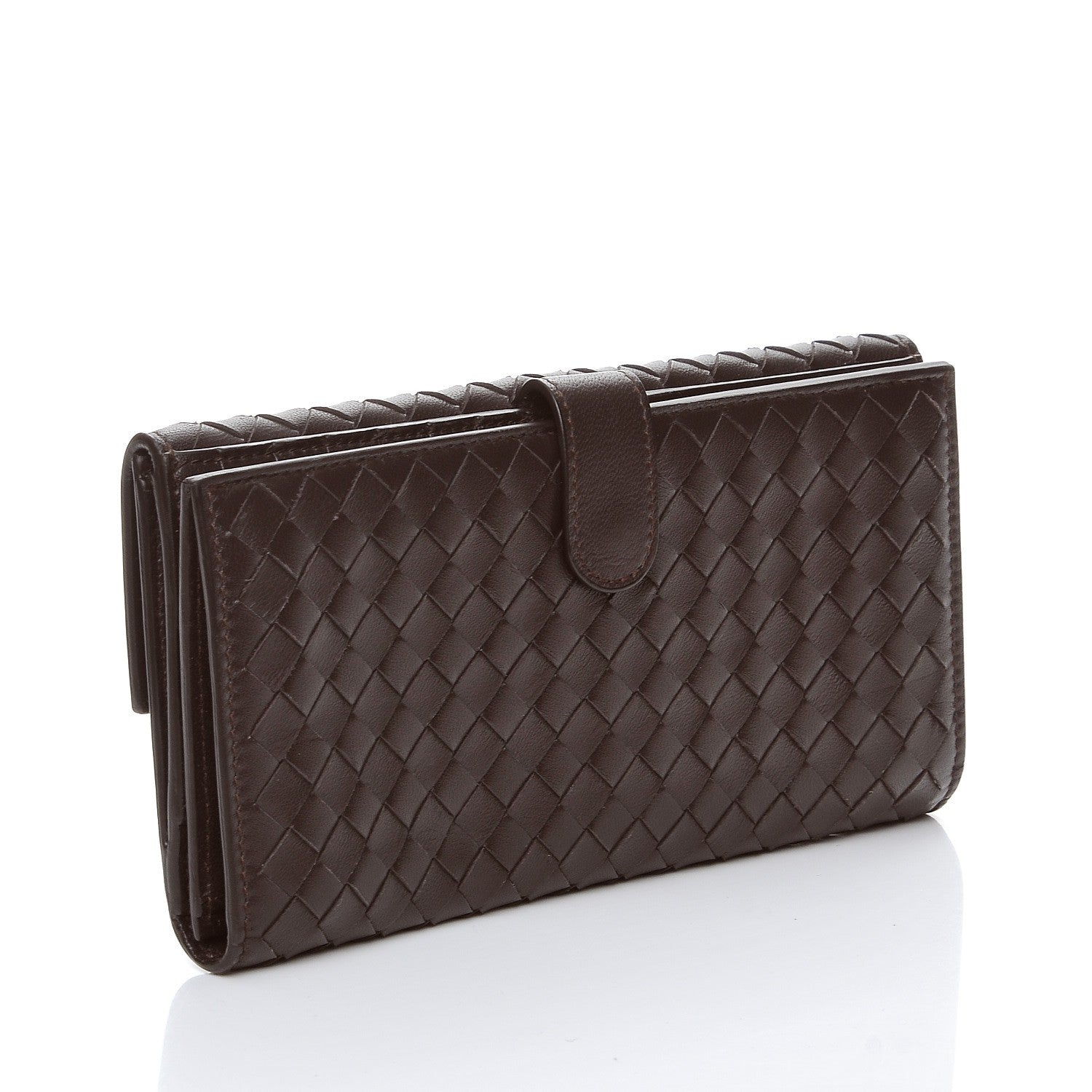 Bottega Veneta Nappa Intrecciato Continental Wallet Ebano 3 of 8