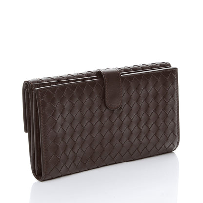 Bottega Veneta Nappa Intrecciato Continental Wallet Ebano 3 of 8