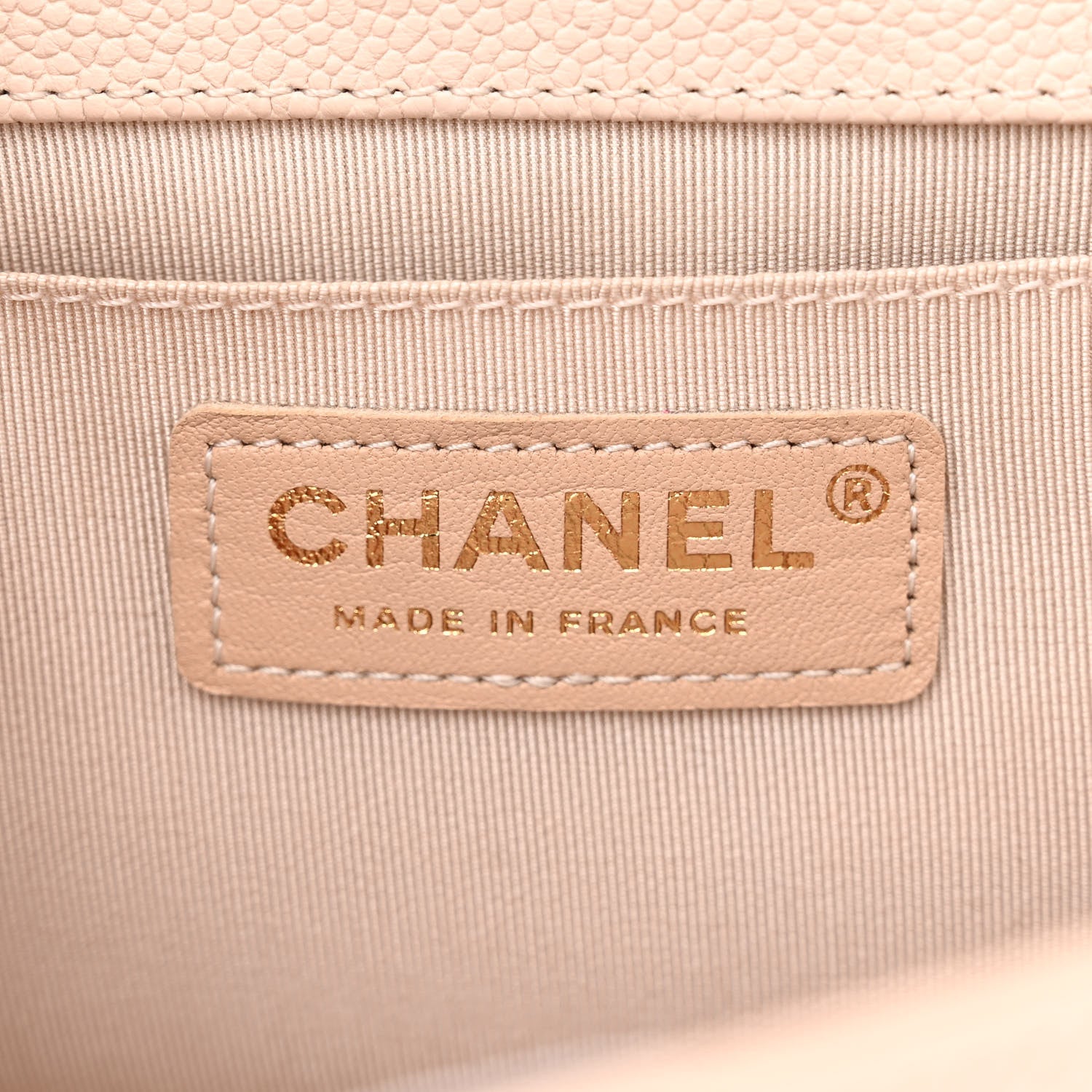 Chanel Caviar Chevron Quilted Medium Boy Flap Light Pink 6 of 10