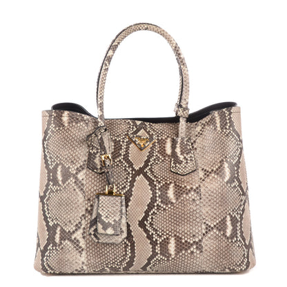 Prada Python Large Double Bag Roccia 1 of 10