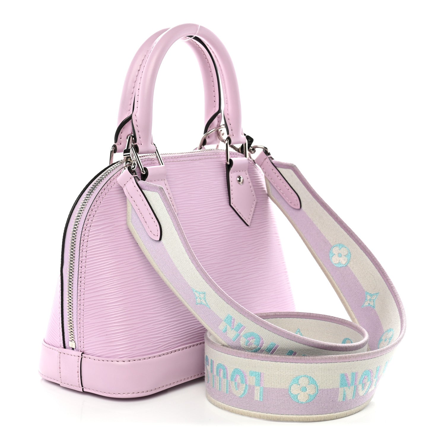Louis Vuitton Epi Jacquard Alma BB Light Pink 3 of 10