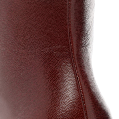 Gucci Malaga Kid GG Marmont Fringe 75mm Ankle Boots 35 Vintage Bordeaux 11 of 12