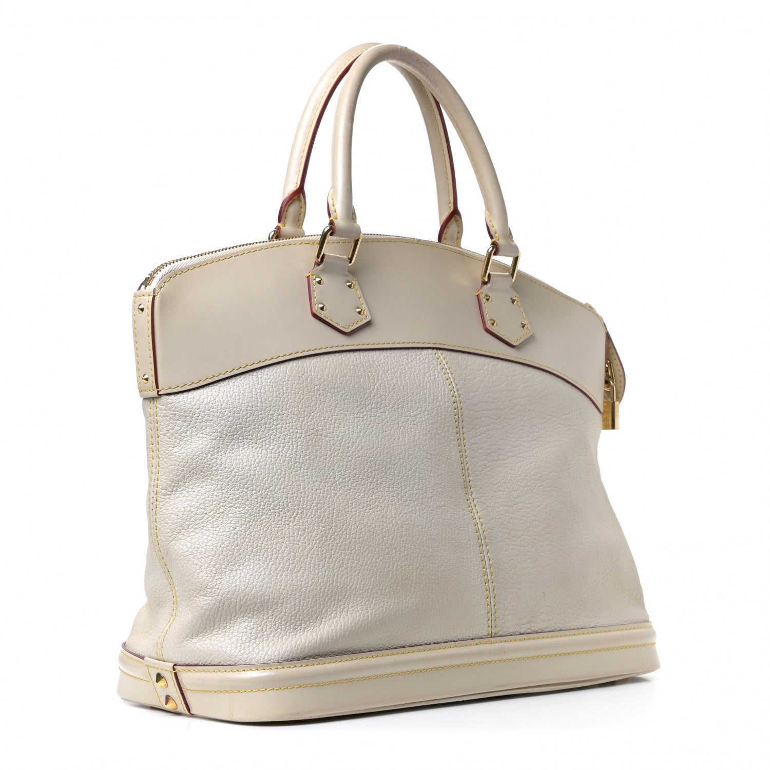 Louis Vuitton Suhali Lockit MM White 4 of 23