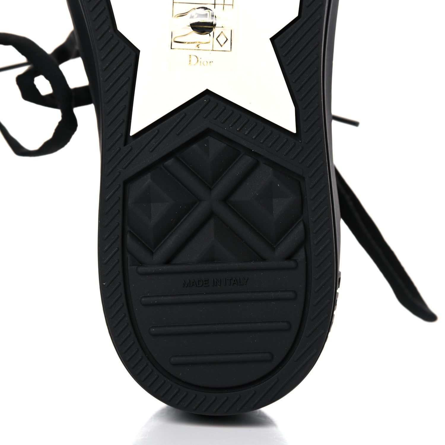 Christian Dior Technical Canvas Mesh Calfskin Womens Oblique Walk'n Dior High Top Sneakers 38.5 Black Blue 6 of 9