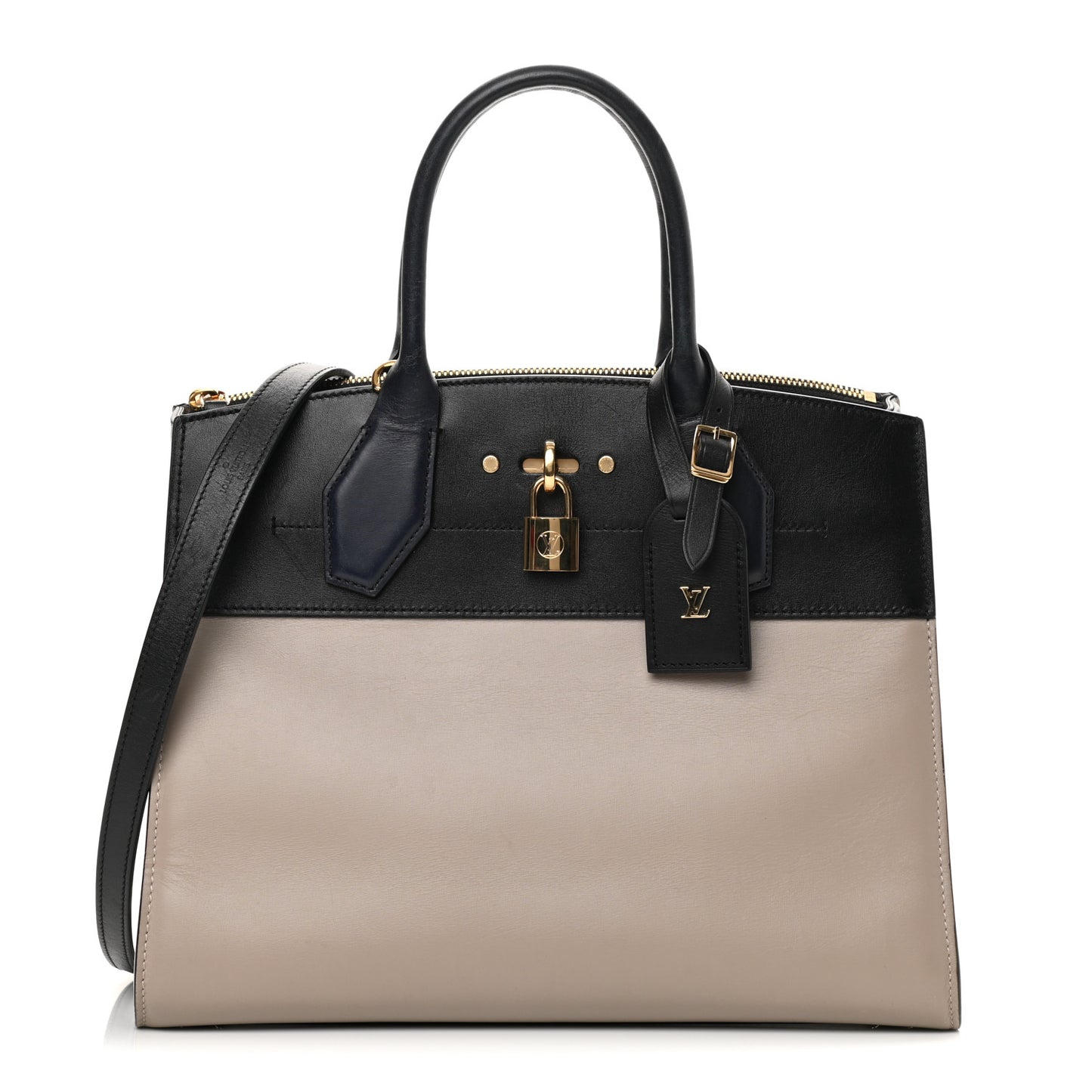 Calfskin City Steamer MM Gris Black