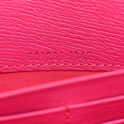 Gucci X KEN SCOTT Textured Calfskin Pomponica Print Mini Dionysus Chain Wallet Multicolor Fuxia Pompon 7 of 11