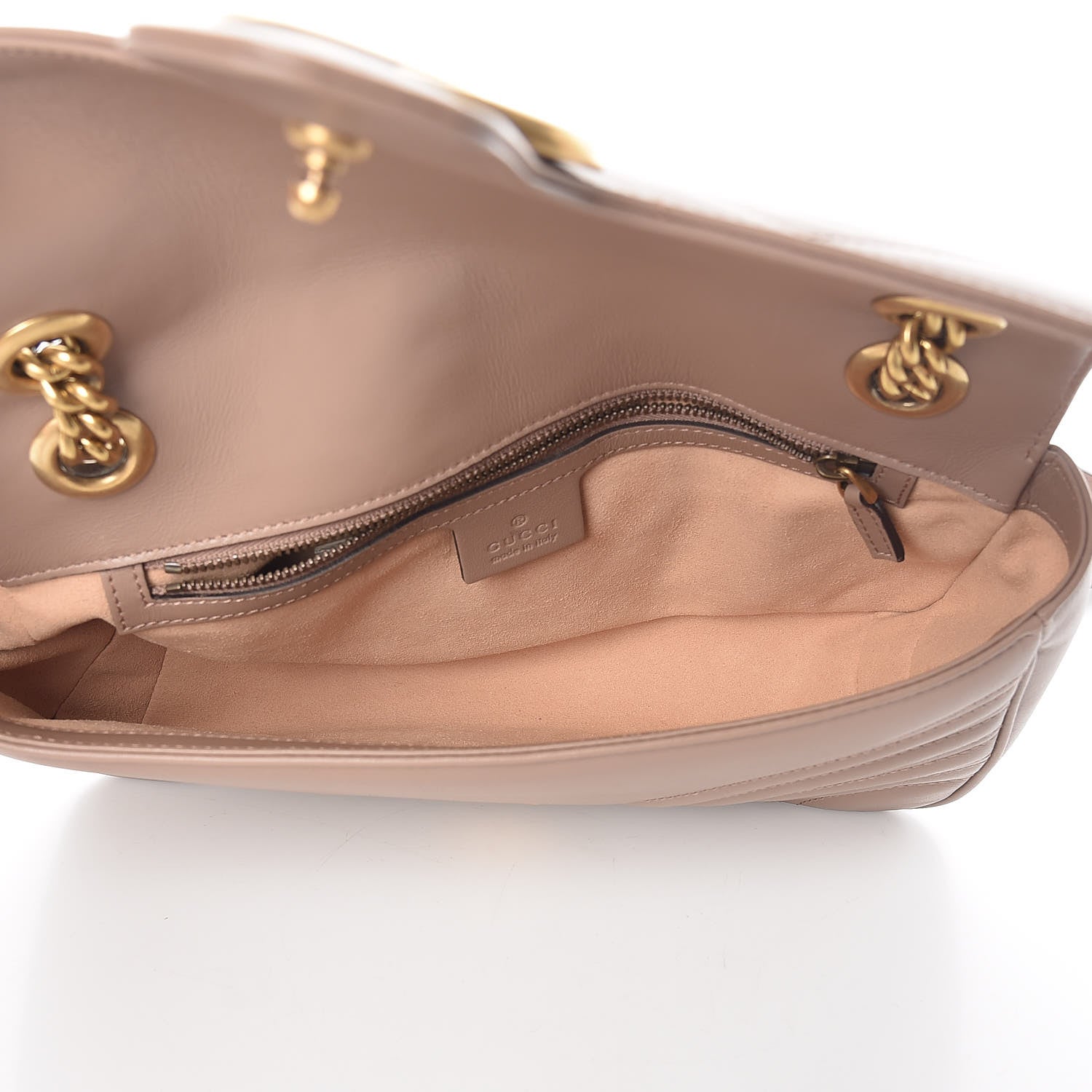 Gucci Calfskin Matelasse Small GG Marmont Shoulder Bag Porcelain Rose 5 of 9