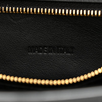 Balenciaga Shiny Calfskin Crocodile Embossed Small Hourglass Top Handle Bag Black 7 of 9