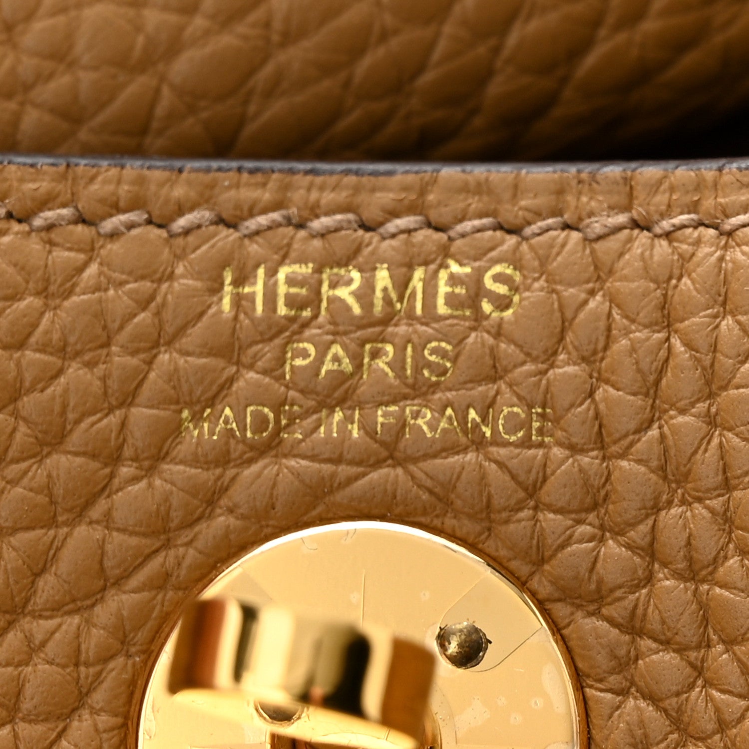 Hermes Taurillon Clemence Mini Lindy 20 Biscuit 6 of 11