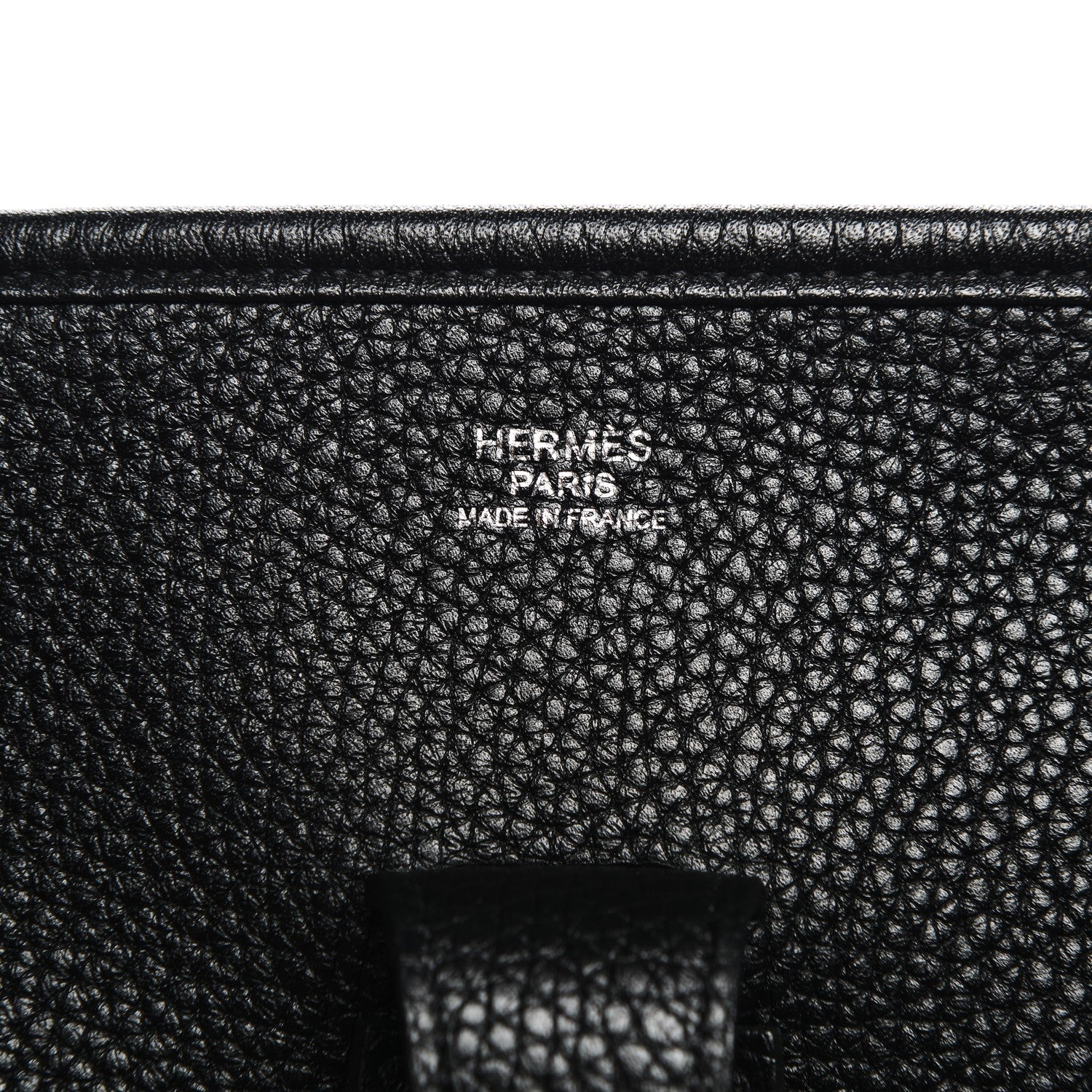 Hermes Taurillon Clemence Evelyne III GM Black 8 of 8