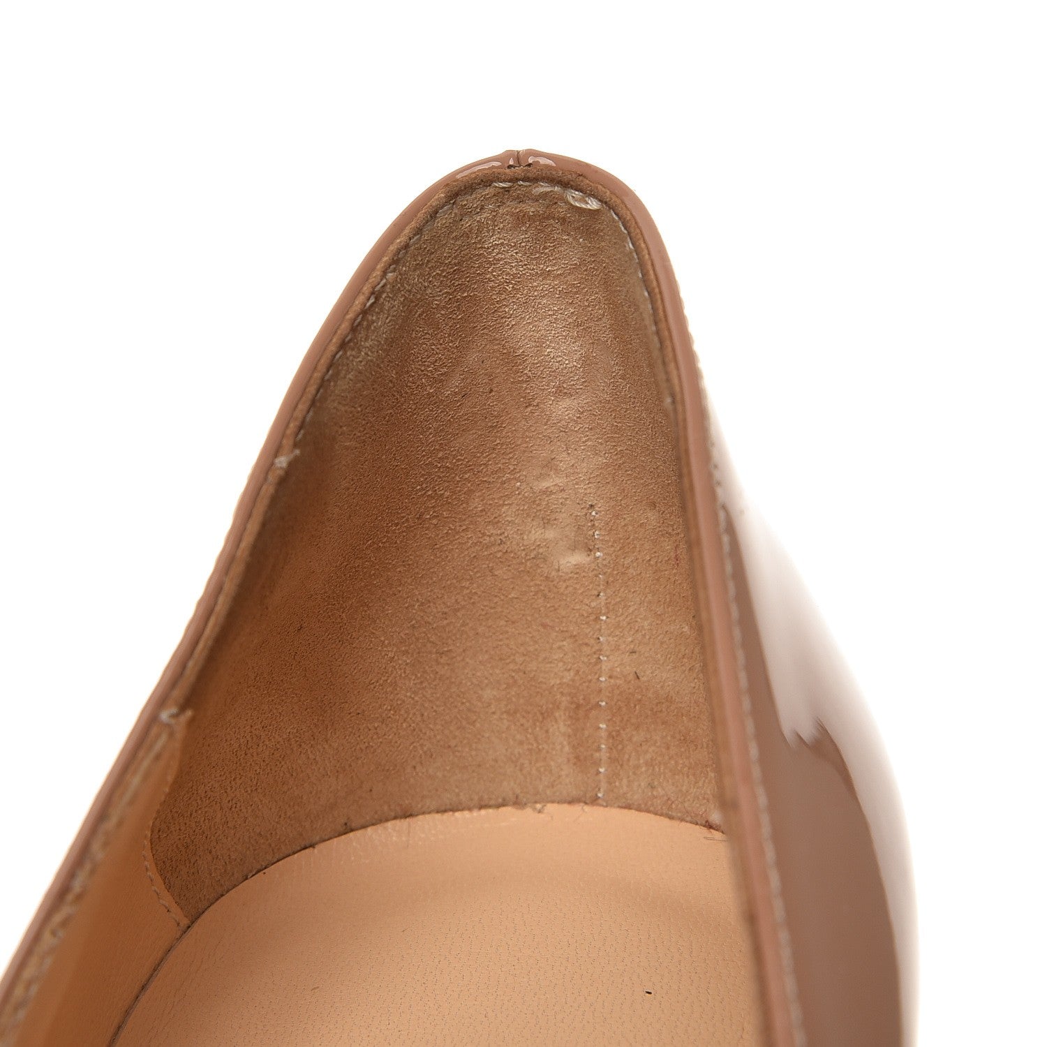 Christian Louboutin Patent Pigalle 120 Pumps 40 Nude 8 of 9