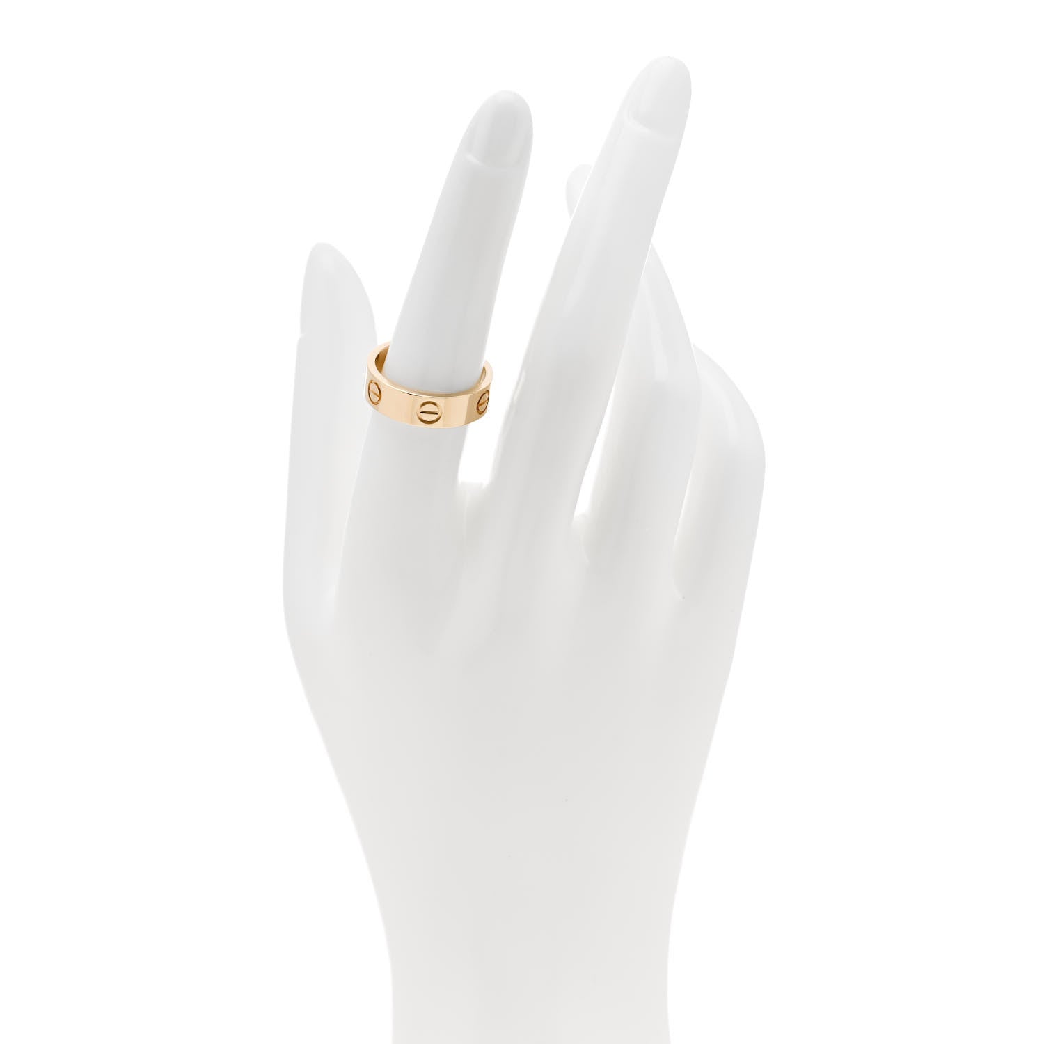 Cartier 18K Yellow Gold 5.5mm LOVE Ring 54 6.75 2 of 5