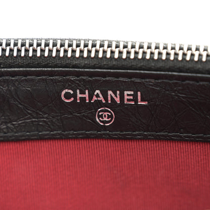 Chanel Aged Calfskin Quilted Small Gabrielle Clutch With Chain Black 8 of 15