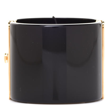 Chanel Resin Along The Nile CC Cuff Black Gold 3 of 6