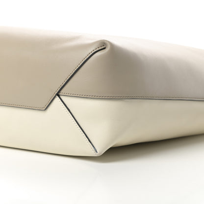 Celine Shiny Smooth Calfskin Small Twisted Cabas Beige White 11 of 12