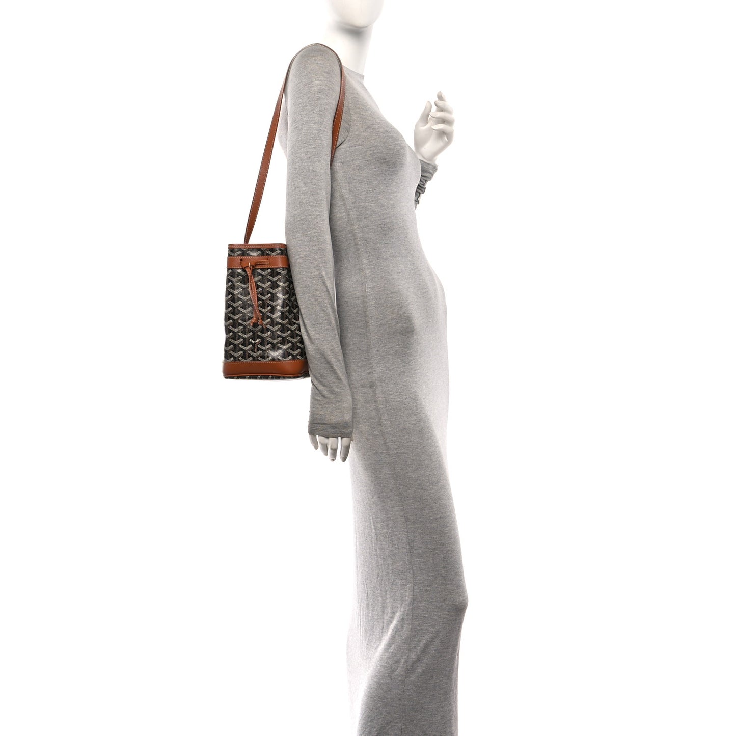 Goyardine Petit Flot Bucket Bag PM Black Gold